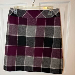 Talbots Plaid Pencil Skirt